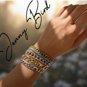 5-in-1 mixed metals bracelet cuff w/Jenny Bird Austin pouch